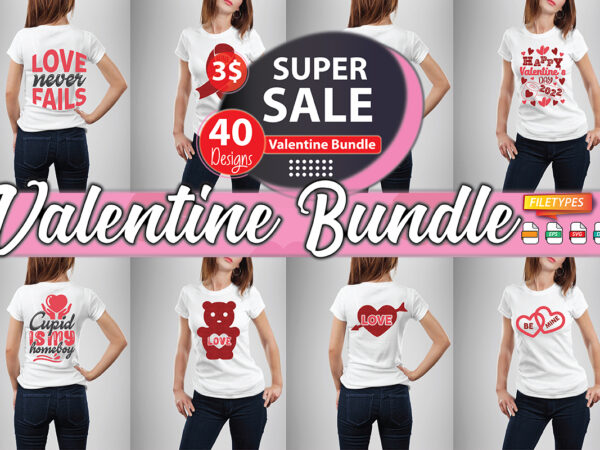 Valentine bundle t shirt vector art