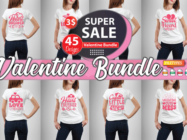 Valentine bundle t shirt vector art