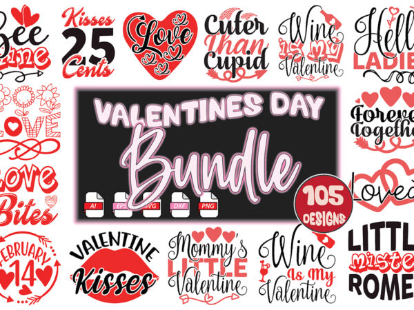 Valentine’s day bundle t shirt vector art Valentine’s day bundle t shirt vector art