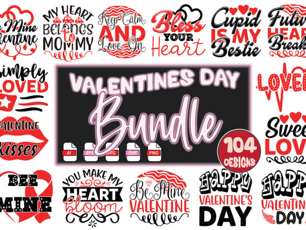 Valentine’s day bundle t shirt vector art