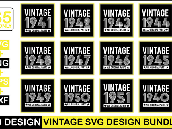 Vintage svg design bundle