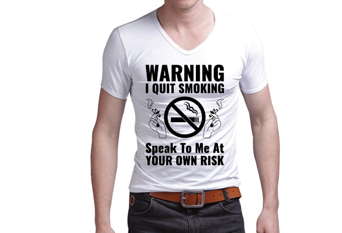 Smoking /Stop smoking/No drugs t-shirt design