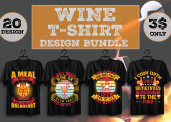 Wine T-Shirt Design Bundle