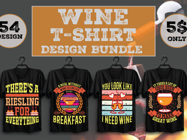 Wine t-shirt design bundle