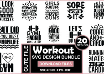 Workout Svg Design Bundle