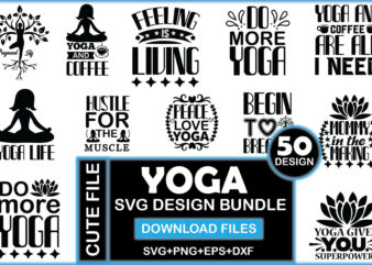 Yoga SVG Design Bundle