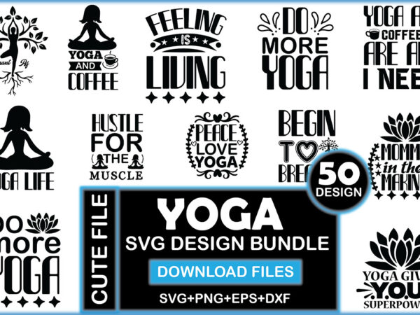 Yoga svg design bundle