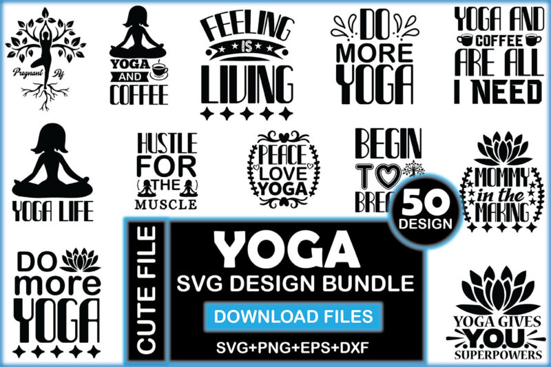 Yoga SVG Design Bundle