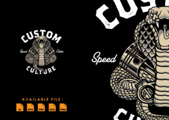 Cobra Speed Custom Tshirt Design