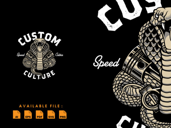 Cobra speed custom tshirt design