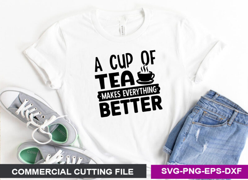 Tea SVG T shirt Design Bundle