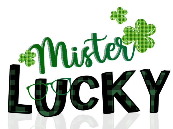 Lucky st patrick’s day t shirt vector graphic