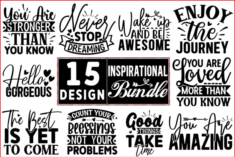 Inspirational SVG Design Bundle