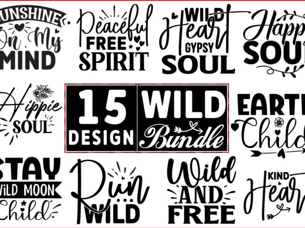 Wild svg design bundle