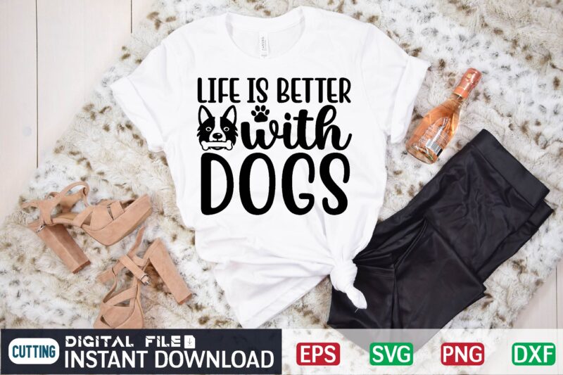 Life is better with dogs dog, dogs, german shepherd, puppy, dog lover, cute, pup, canine, life is better, life is better with dogs, pups, pets, shelter, pet, life is good,