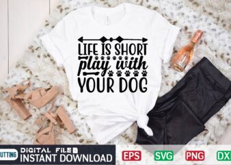 Life is short play with your dog dog, doggo, dog lover, pet, puppy, dogs, cute, animal, funny, animals, puppies, love, meme, trending, friendship, doggie, girls, heartbeat, i love, buddy, friend,