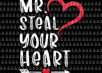 Mr Steal Your Heart Png, Heart Valentine Png, Valentine’s Day Png