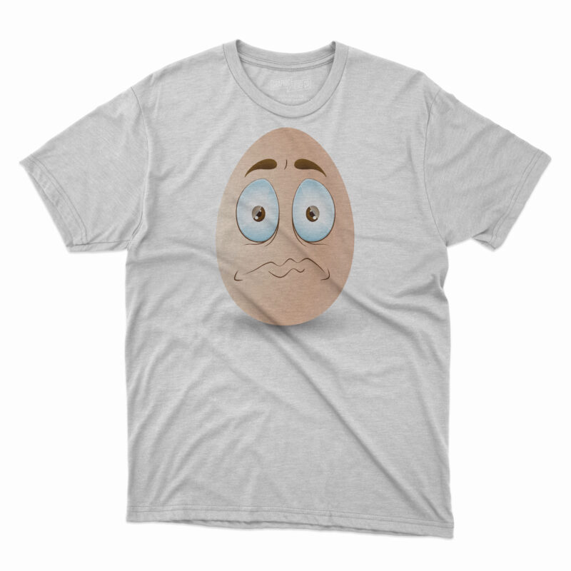 Funny Egg Expression T-shirt Design - Buy t-shirt designs