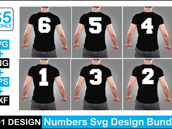 Numbers svg design bundle
