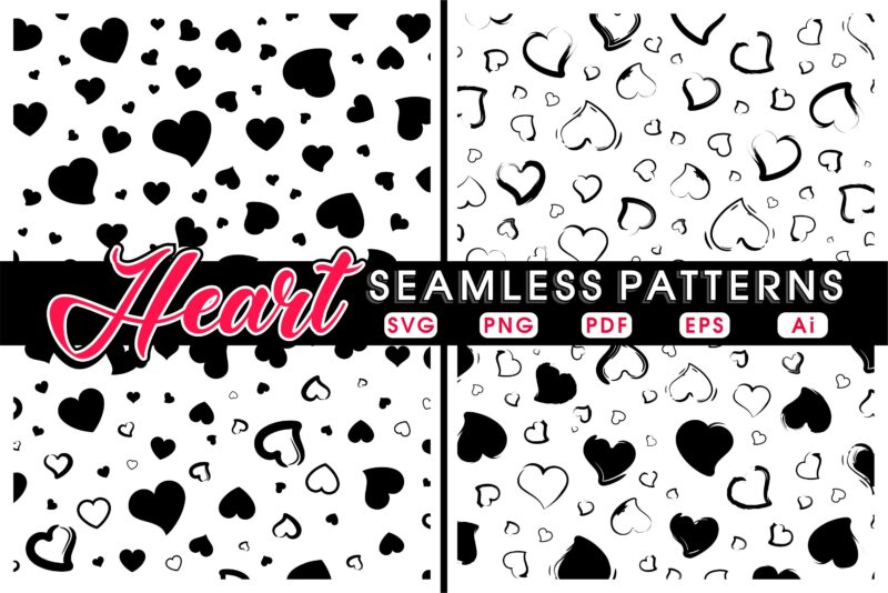 love Heart svg, Valentines day svg, Hearts seamless pattern t shirt, mug designs, t shirt designs