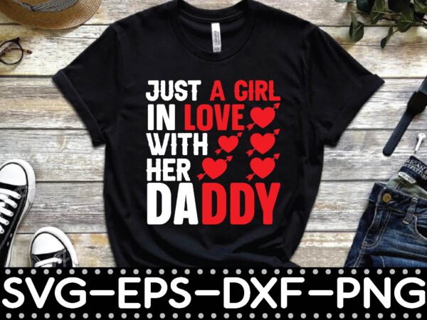 Just a girl in love with her daddy vector clipart
