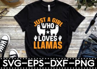 just a girl who loves llamas vector clipart