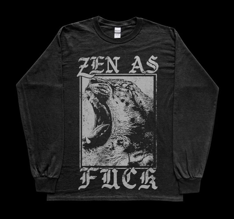Alternative goth punk streetwear aesthetic tshirt design artwork