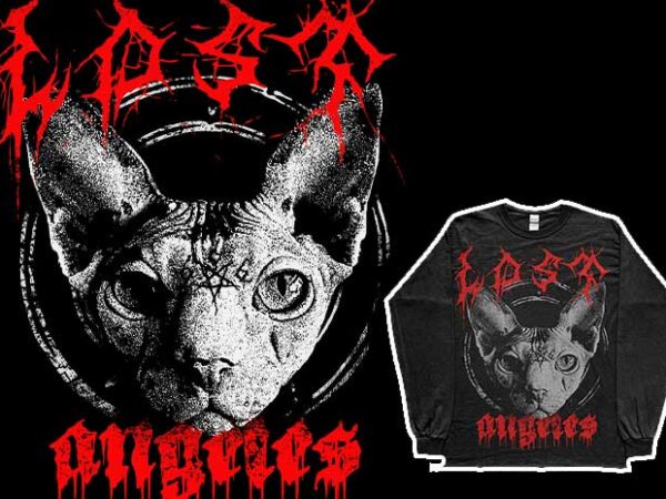 Alternative grunge goth punk gothic streetwear sphynx cat aesthetic png graphic