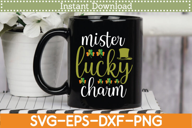 Mister Lucky Charm St. Patrick’s Day Svg Design Cricut Printable Cutting Files