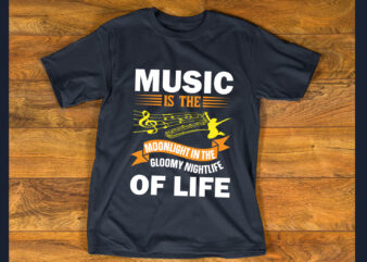 Music T shirt Design Template