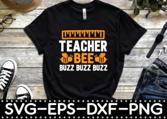 teacher bee buzz buzz buzz t shirt designs for sale