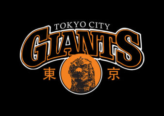 tokyo city giants t shirt designs for sale