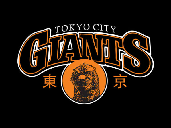 Tokyo city giants t shirt designs for sale
