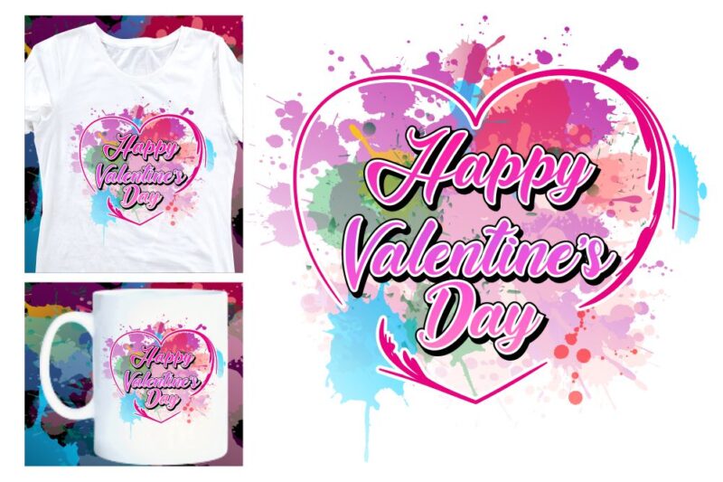 happy valentines day t shirt design, valentines day sublimation designs, valentine svg