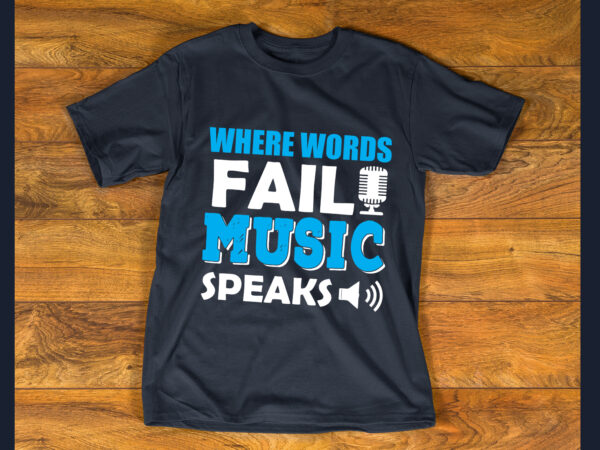 Music t shirt design template