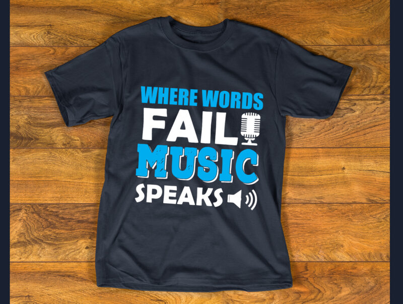 Music T shirt Design Template