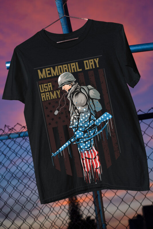 America USA Memorial Day Labor Day Veteran War Hero Flag Patriotic 2022