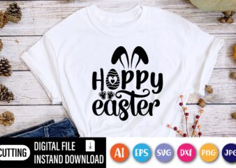 Happy Easter day t-shirt,  Happy Easter Day shirt print template, Typography design for shirt mug iron phone case, digital download, png svg files for Cricut, dxf Silhouette Cameo / spring,