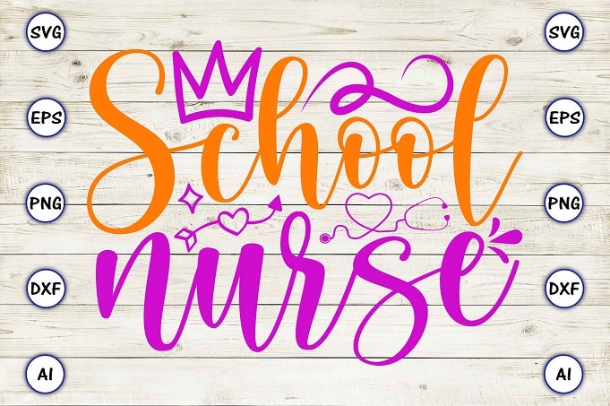 School nurse png & svg vector for print-ready t-shirts design
