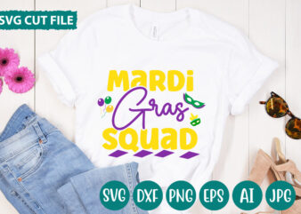 Mardi Gras Squad svg vector for t-shirt