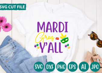 Mardi Gras Y’all svg vector for t-shirt