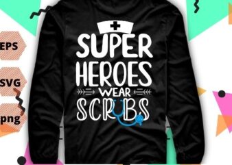 Super heroes wear scrub Pediatric ICU Department Nurse tee Shirt for all PICU nursing students, RN registered nurses, Pediatric Intensive Care Nurse Practitioner, Nurse, doctors staff or licensed practical nurse. t shirt template vector