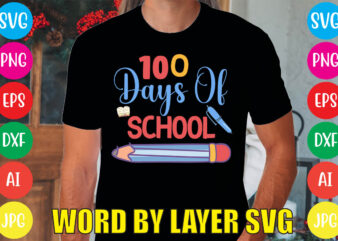 100 Days Of School svg vector for t-shirt