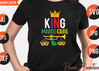 King mardi Gras T Shirt Design, King mardi Gras Svg Design, Mardi gras Svg bundle, Mardi Gras Svg Bundle