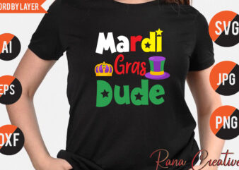 Mardi Gras Dude Svg design