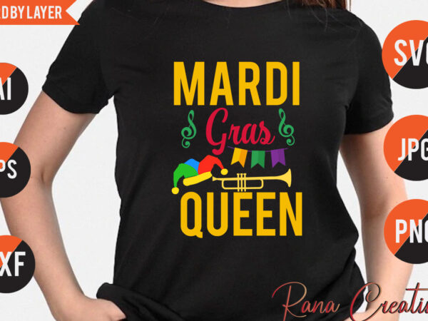 Mardi gras queen t shirt design