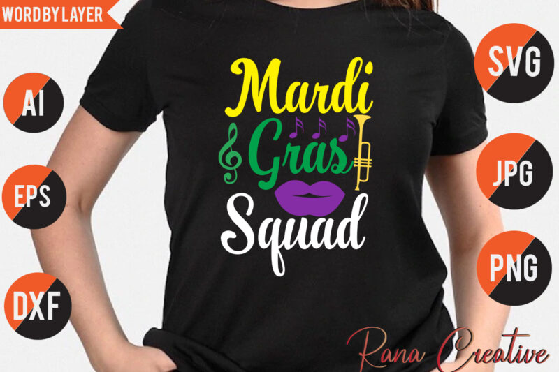 Queen of Mardi Gras Svg Design