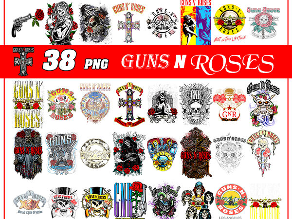 Bundle 40 guns roses 70’s 80’s rock and roll band music png, tshirt download, sublimation designs download, screen print,instant download