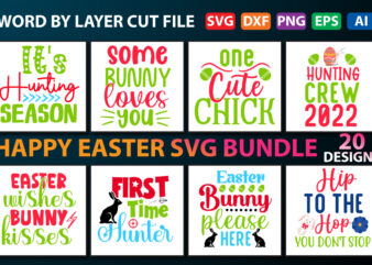 Happy Easter SVG Bundle, Easter SVG, Bunny Face SVG, Easter Bunny svg, Easter Egg svg, Easter png, Spring svg, Layered svg Cut Files