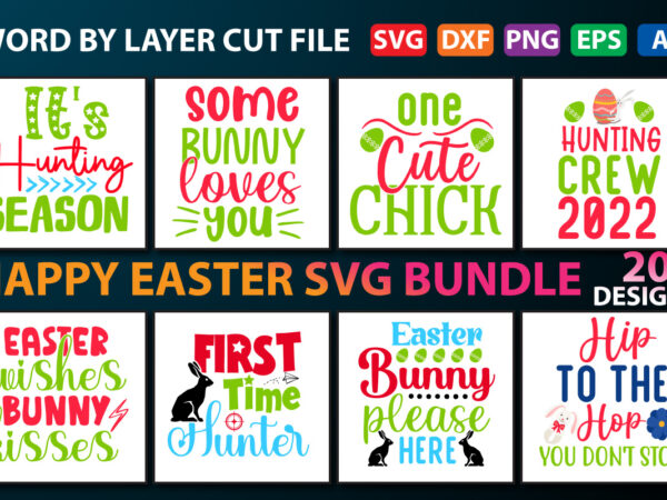 Happy Easter digital svg Digital Easter SVG Happy easter png Digital happy easter svg download